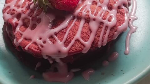 Eggless Red Velvet Pancakes Recipes